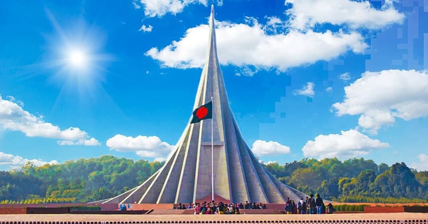 জাতীয় স্মৃতিসৌধ: সাত জোড়া দেয়ালে লেখা বাংলাদেশের স্বাধীনতার ইতিহাস
